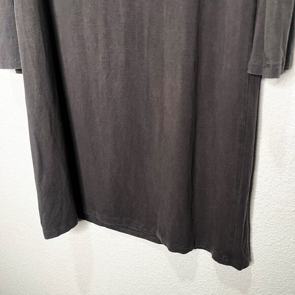 Eileen Fisher Fine Jersey Crew Neck Dress Boxy Long Sleeve Knee Length XS - Picture 4 of 9